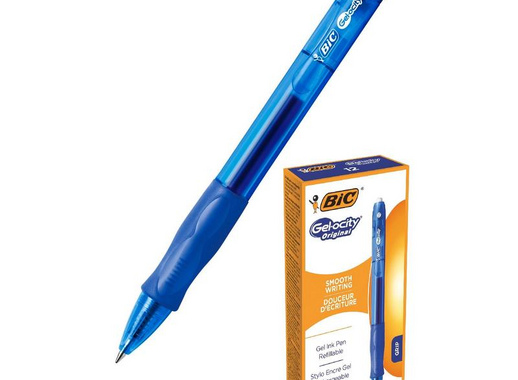 Ручка гелевая автоматическая Bic Gelocity Original синяя (толщина линии 0.35 мм)