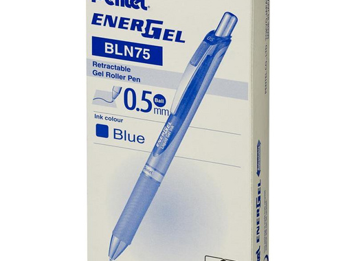 Ручка гелевая автоматическая Pentel EnerGel синяя (толщина линии 0.25 мм)