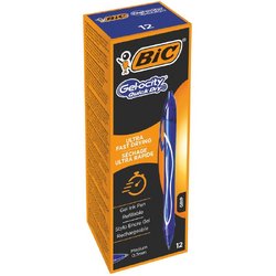 Ручка гелевая автоматическая Bic Gelocity Quick Dry синяя (толщина линии 0.35 мм)