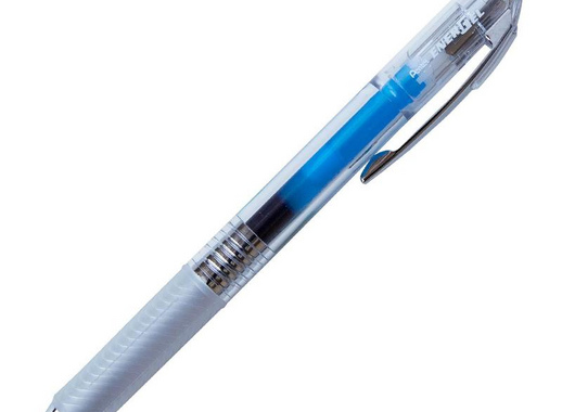 Ручка гелевая автоматическая Pentel Energel Infree синяя (толщина линии 0.25 мм)