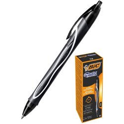 Ручка гелевая автоматическая Bic Gelocity Quick Dry черная (толщина линии 0.35 мм)