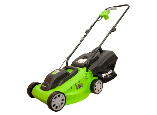 Газонокосилка электрическая GreenWorks GLM1232, 1200 Вт, 33 см