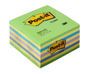 Стикеры Post-it Original 76x76 мм неоновые 5 цветов (1 блок, 450 листов)