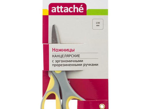 Ножницы детские Attache (130 мм, с эргономичными ручками)