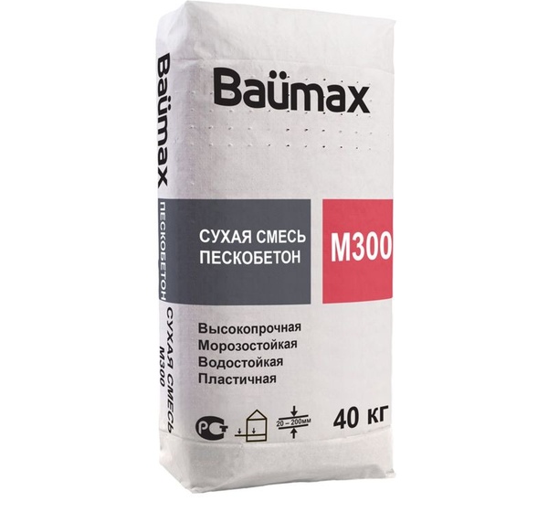 Пескобетон Baumax М-300 40 кг