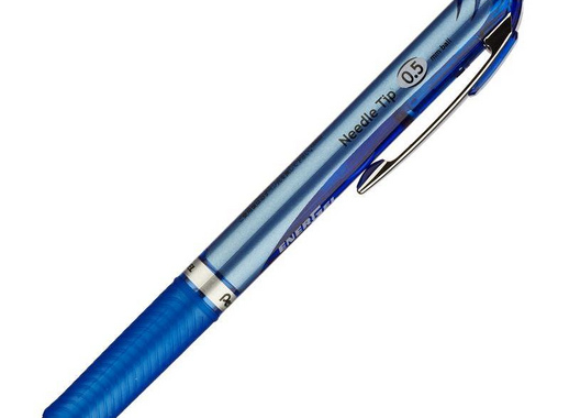 Ручка гелевая автоматическая Pentel EnerGel синяя (толщина линии 0.3 мм)