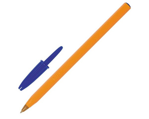 Ручка шариковая одноразовая BIC Orange синяя (толщина линии 0.3 мм)