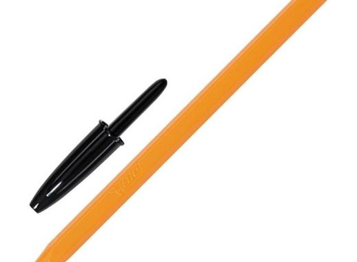 Ручка шариковая одноразовая BIC Orange черная (толщина линии 0.3 мм)