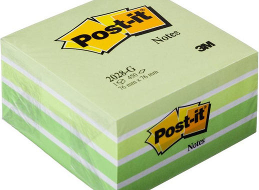 Стикеры Post-it Original 76x76 мм пастельные 5 цветов (1 блок, 450 листов)