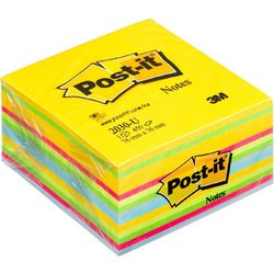 Стикеры Post-it Original 76х76 мм неоновые 6 цветов (1 блок, 450 листов)