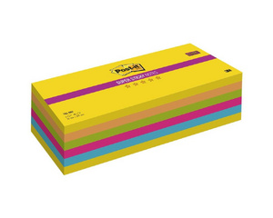 Карты модерационные самоклеющиеся Post-it Super Sticky 762-MIX неоновые 76x205 мм неоновые 5 цветов (6 блоков по 90 листов)