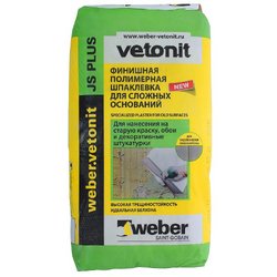 Шпаклёвка Weber Vetonit JS Plus, 20 кг