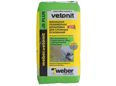 Шпаклёвка Weber Vetonit JS Plus, 20 кг