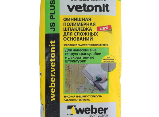 Шпаклёвка Weber Vetonit JS Plus, 20 кг