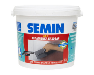 Шпаклёвка базовая Semin Sem-BS, 8 кг