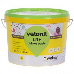 Шпаклёвка готовая Weber vetonit pasta 18 кг