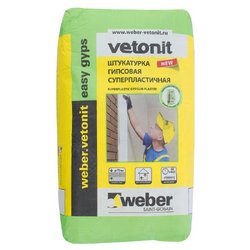 Штукатурка гипсовая Weber Vetonit easy gips, 30 кг