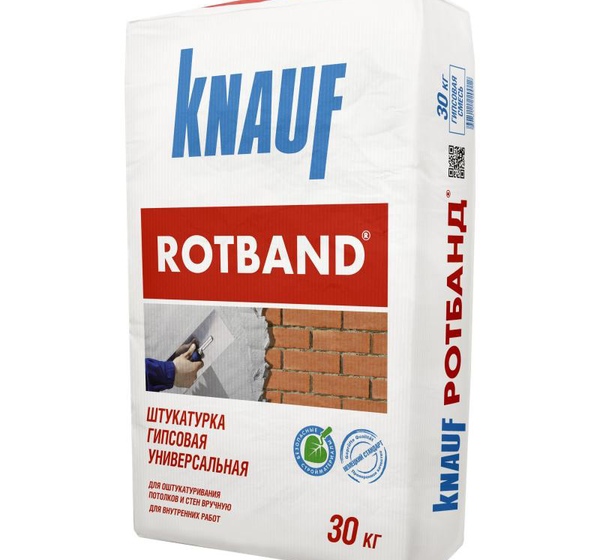 Штукатурка гипсовая Knauf Ротбанд, 30 кг