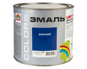 Эмаль Colors полуматовая цвет синий 1.9 л